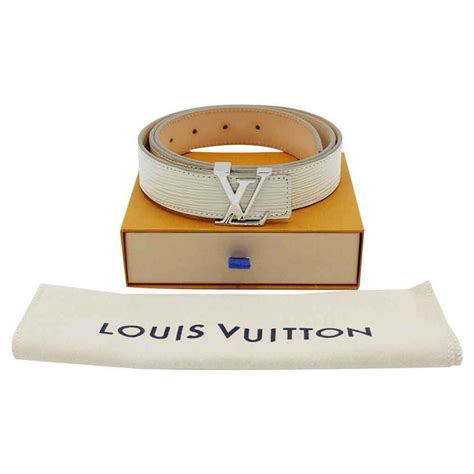 Louis Vuitton belt (cream w gold hardware) 